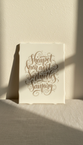 Hand-Lettered Resin Scripture Plaque